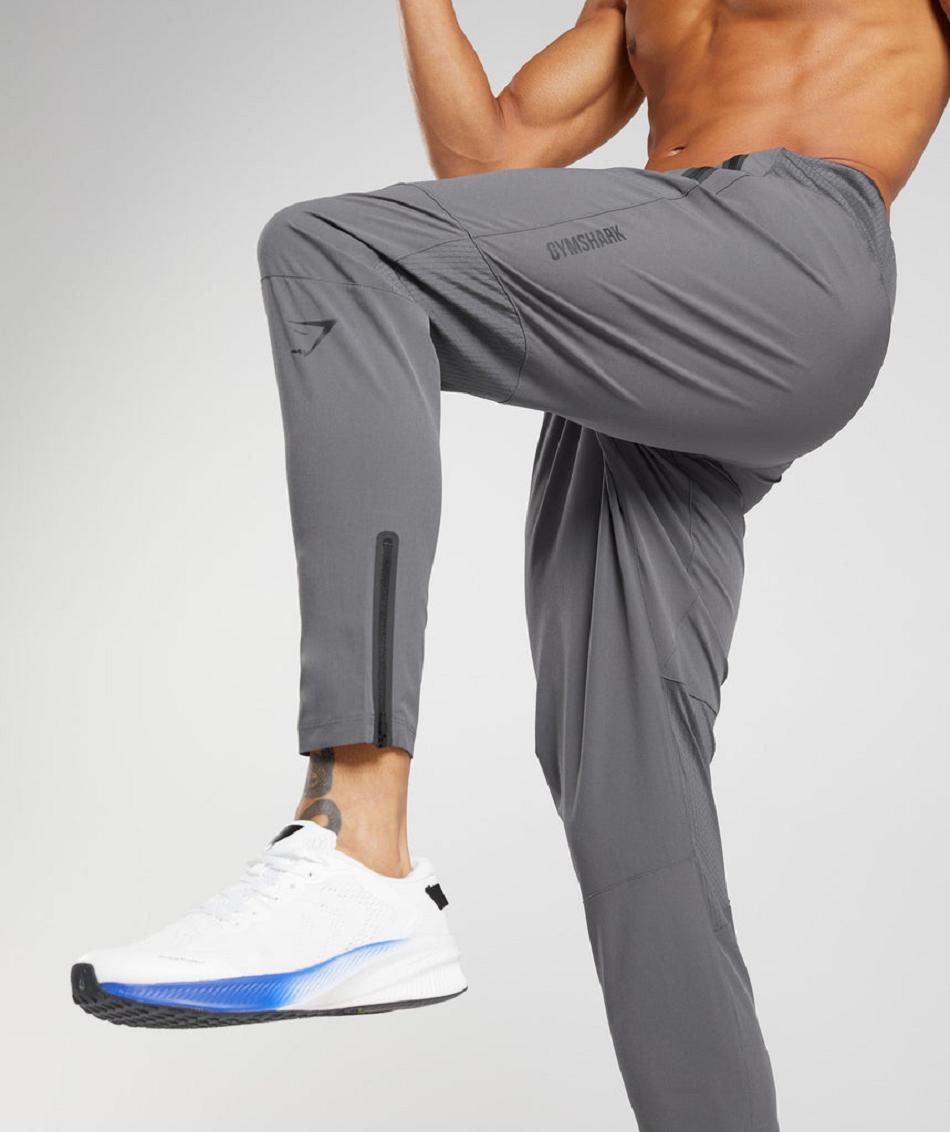 Gymshark Hibrid Woven Muške Jogger Hlače Sive | HR 2967QMA